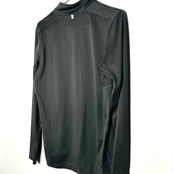 Nike Mens Dri-Fit Quarter 1/4 Zip Up Dark Gray Long Sleeve Shirt Size Large - Picture 2 of 9